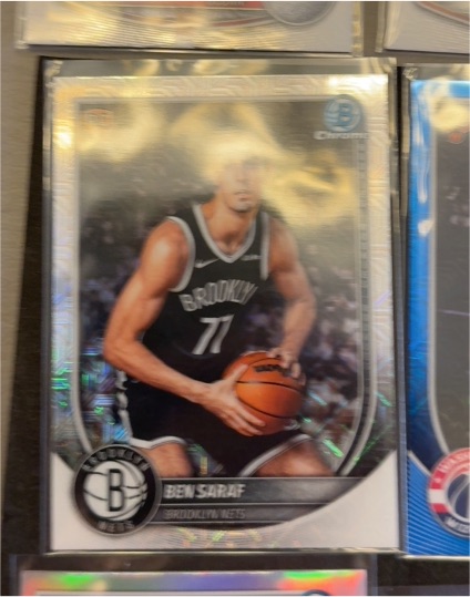 2025-26 Bowman Chrome #BCV-26 Ben Saraf — front