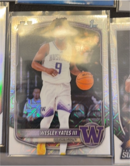 2025-26 Bowman Chrome #BCP-43 Wesley Yates III — front