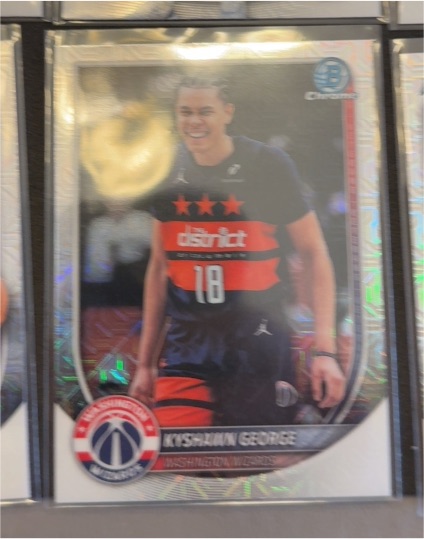 2025-26 Bowman Chrome #BCV-177 Kyshawn George — front
