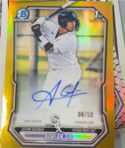 2026 Bowman Chrome #CPA-AG Adrian Gil — front