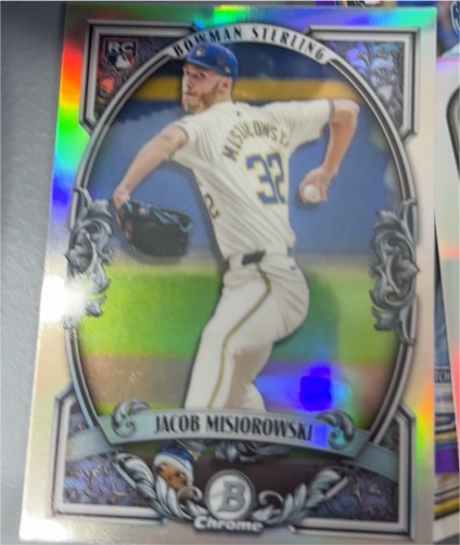 2026 Bowman Chrome #BST-13 Jacob Misiorowski Bowman Sterling Rookie — front