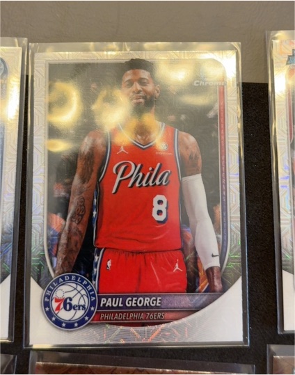 2025-26 Bowman Chrome #BCV-154 Paul George — front