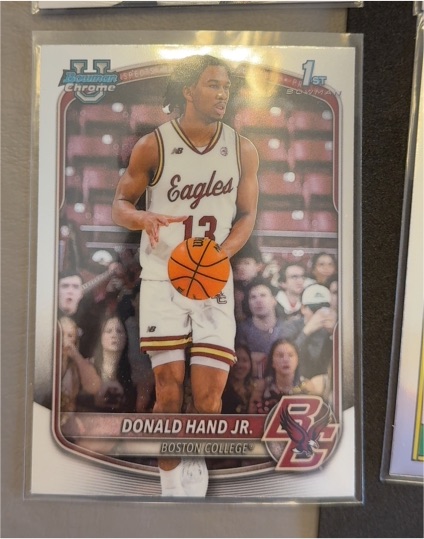 2025 Bowman Chrome #BCP-57 Donald Hand Jr. — front