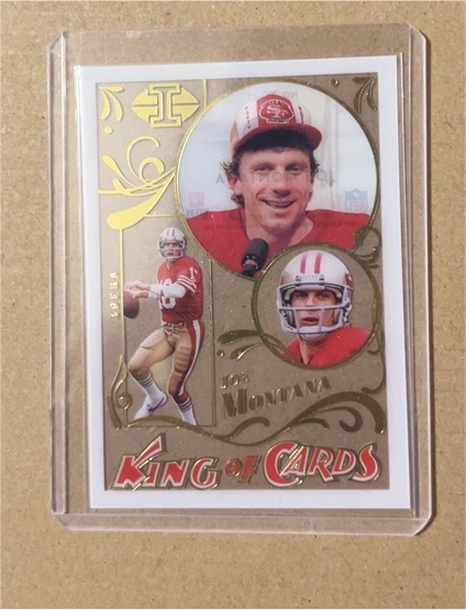 2022 Panini Illusions #KC-12 Joe Montana King of Cards — front