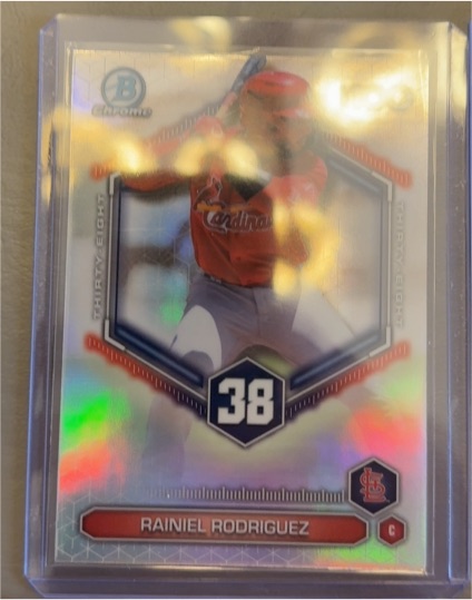 2026 Bowman Chrome Top 100 #BTP-38 Rainiel Rodriguez — front