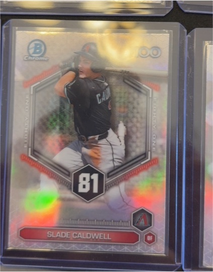 2026 Bowman Chrome #BTP-81 Top 100 Slade Caldwell — front