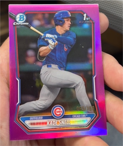 2026 Bowman Chrome #BCP-105 Kade Snell — front