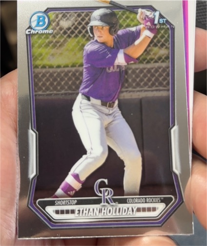 2026 Bowman Chrome #BCP-1 Ethan Holliday — front
