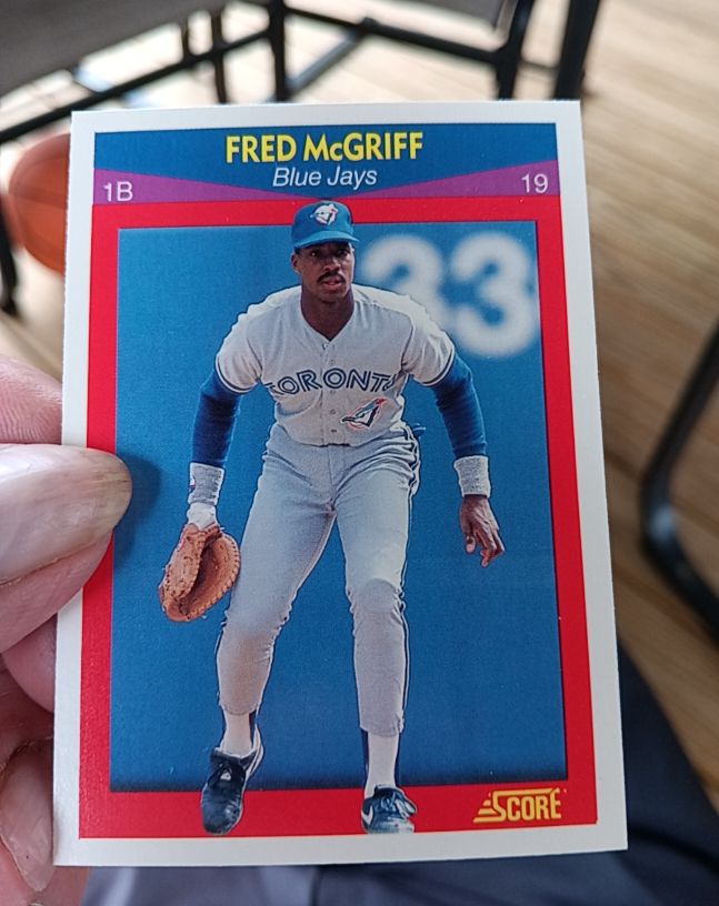 1990 Score 100 Superstars #45 Fred McGriff — front