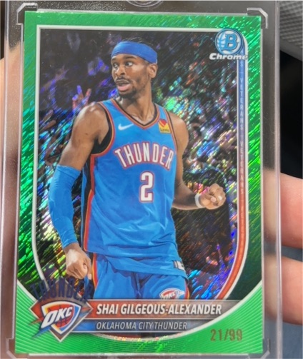 2025 Bowman Chrome #106 Shai Gilgeous-Alexander — front