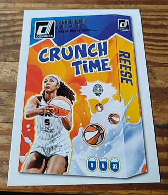 2025 Panini Donruss WNBA #7 Angel Reese Crunch Time — front