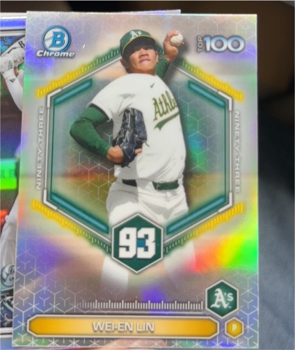 2026 Bowman Chrome Top 100 #BTP-93 Wei-En Lin — front