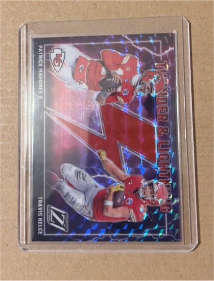 2023 Panini Zenith Thunder & Lightning #12 Patrick Mahomes II, Travis Kelce — front