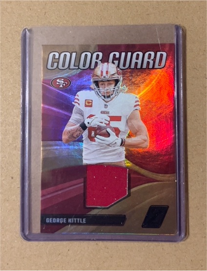 2023 Panini Zenith #CG-20 George Kittle Color Guard — front