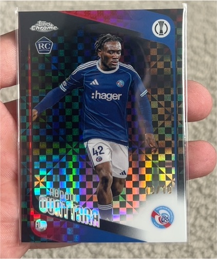 2025-26 Topps Chrome UEFA Club Competitions #114 Abdoul Ouattara RC Strasbourg Alsace — front
