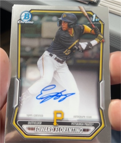 2026 Bowman Chrome #CPA-EF Edward Florentino — front