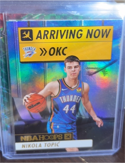 2024-25 Panini NBA Hoops #28 Nikola Topic Arriving Now — front