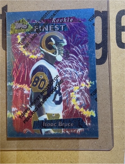 1995 Topps Finest #137 Isaac Bruce Rookie Card — front