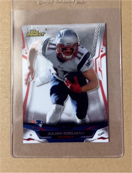 2014 Topps Finest #65 Julian Edelman — front