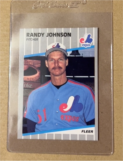 1989 Fleer #381 Randy Johnson — front