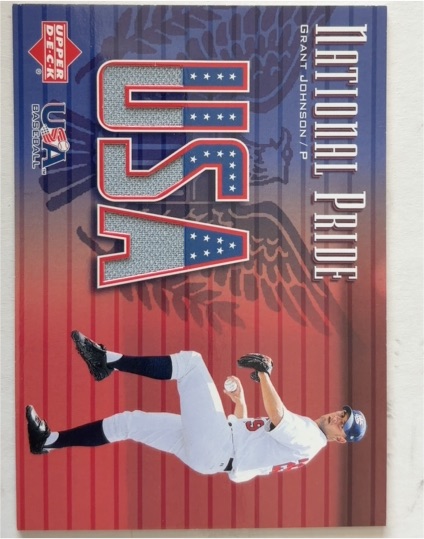 2003 Upper Deck National Pride #NP-GJ Grant Johnson — front