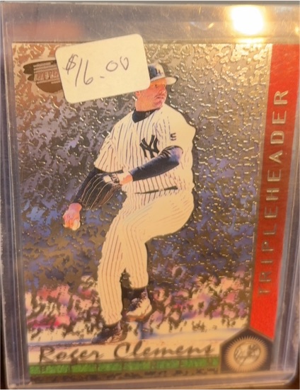 1999 Pacific Revolution Tripleheaders #26 Roger Clemens — front