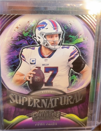 2021 Panini Contenders Supernatural #SN-JAL Josh Allen — front