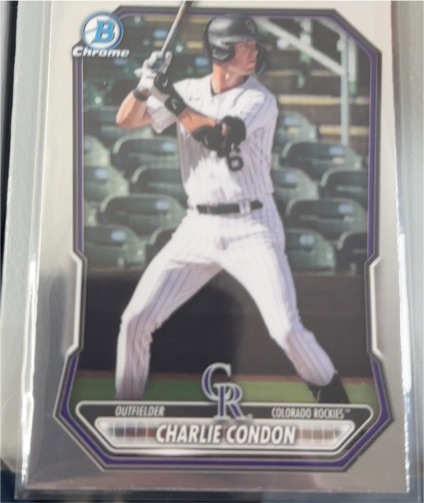 2026 Bowman Chrome #BCP-46 Charlie Condon — front