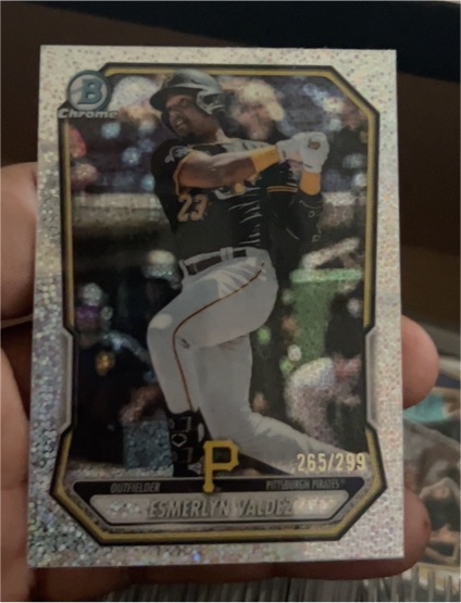 2026 Bowman Chrome #BCP-76 Esmerlyn Valdez — front