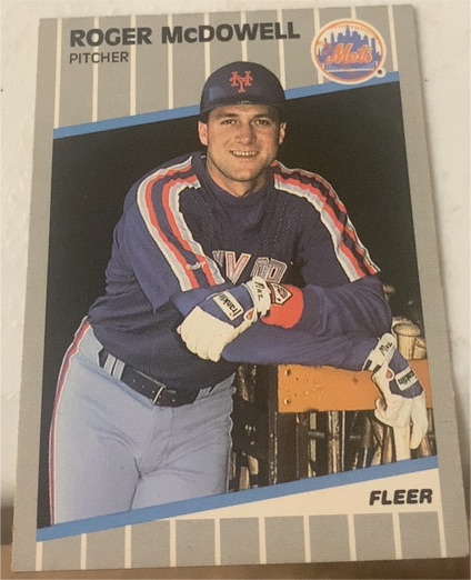 1989 Fleer #43 Roger McDowell — front
