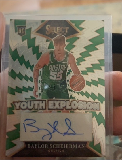 2024-25 Panini Select Youth Explosion Signatures #YE-BAY Baylor Scheierman — front