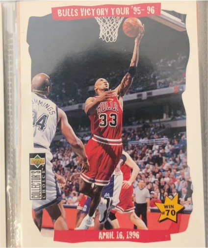 1996-97 Upper Deck Collector's Choice #28 Scottie Pippen Bulls Victory Tour — front