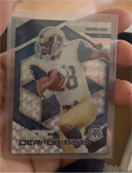 2025 Panini Mosaic Epic Performers #14 Marshall Faulk — front