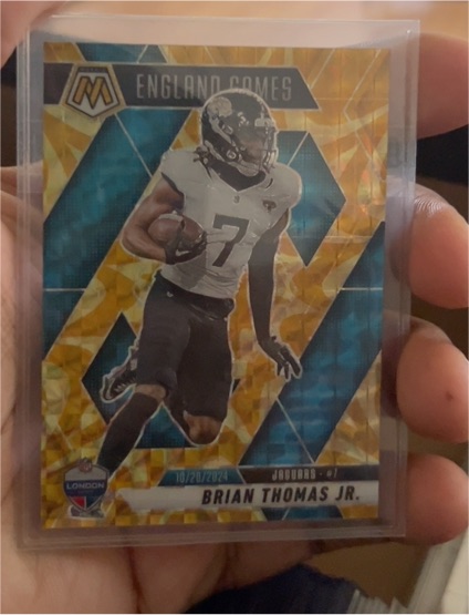 2025 Panini Mosaic #256 Brian Thomas Jr. England Games — front