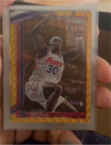2025-26 Topps Chrome #183 Adem Bona — front
