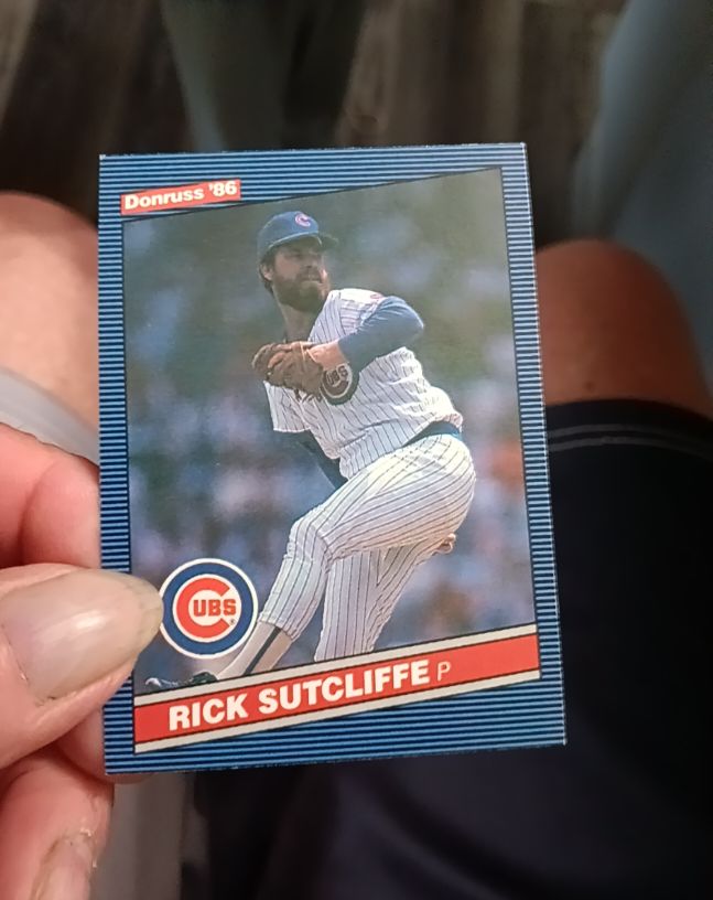 1986 Donruss #189 Rick Sutcliffe — front