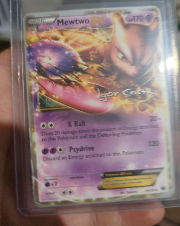 2012 Pokemon TCG Next Destinies #54 Mewtwo EX — front