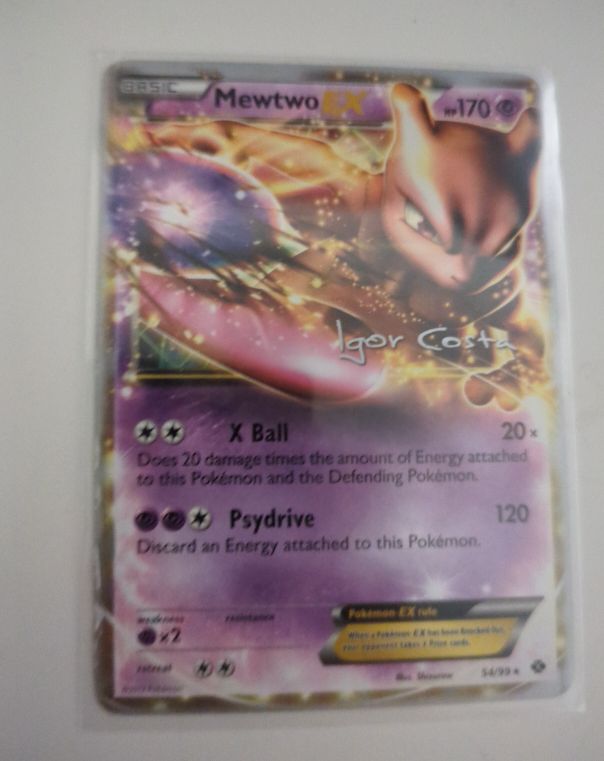 2012 Pokémon Mewtwo EX #54/99 Igor Costa World Championship Decks — front