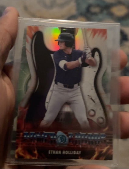 2026 Bowman Chrome Power Chords #PC-20 Ethan Holliday — front