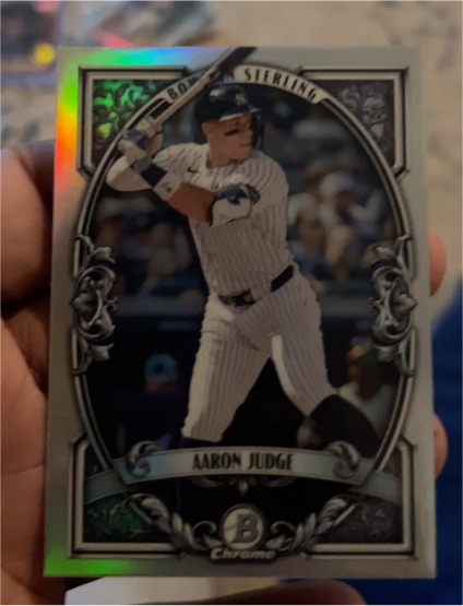 2026 Bowman Chrome #BST-4 Aaron Judge Bowman Sterling Chrome Refractor — front