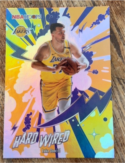 2026 Topps NBA Hoops Hard Wired Insert #HW-3 Luka Doncic — front