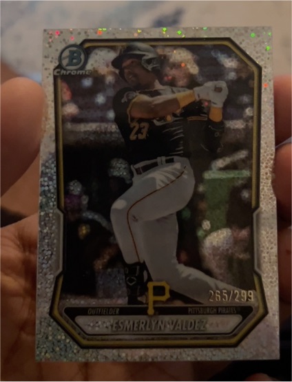 2025 Bowman Chrome #BCP-76 Esmerlyn Valdez — front