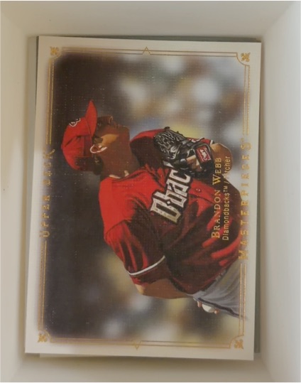 2008 Upper Deck Masterpieces #1 Brandon Webb — front
