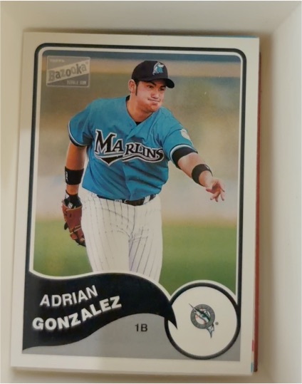 2003 Topps Bazooka Minis #233 Adrian Gonzalez — front