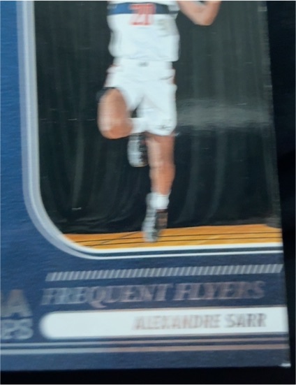 2024-25 Panini NBA Hoops #14 Alexandre Sarr Frequent Flyers Rookie Card — front