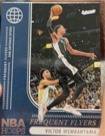 2024-25 Panini NBA Hoops #10 Victor Wembanyama Frequent Flyers — front
