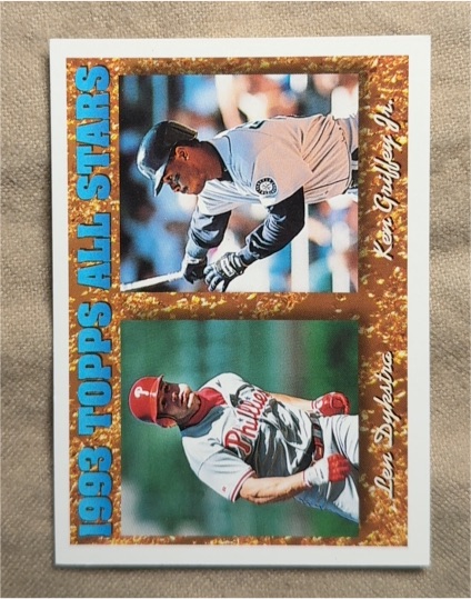 1994 Topps #388 1993 Topps All Stars Ken Griffey Jr., Lenny Dykstra — front