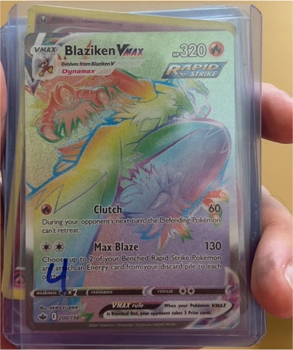 2021 Pokémon TCG Chilling Reign #200 Blaziken VMAX — front
