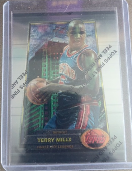 1994-95 Topps Finest #105 Terry Mills — front