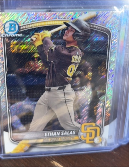 2025 Bowman Chrome #BCP-169 Ethan Salas — front